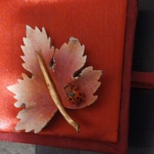 Vintage Park Lane Brooch with Ladybug Accent